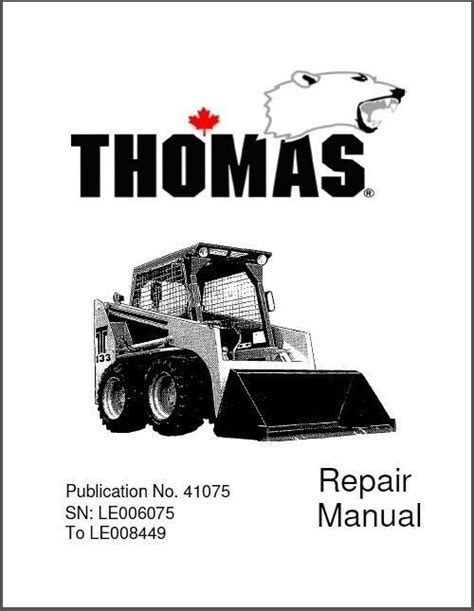 thomas skid steer engine|thomas skid steer manuals.